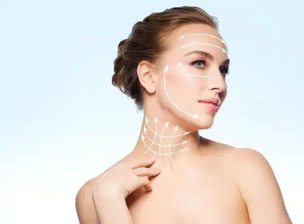 Aesthetic improvement of the neck via surgery