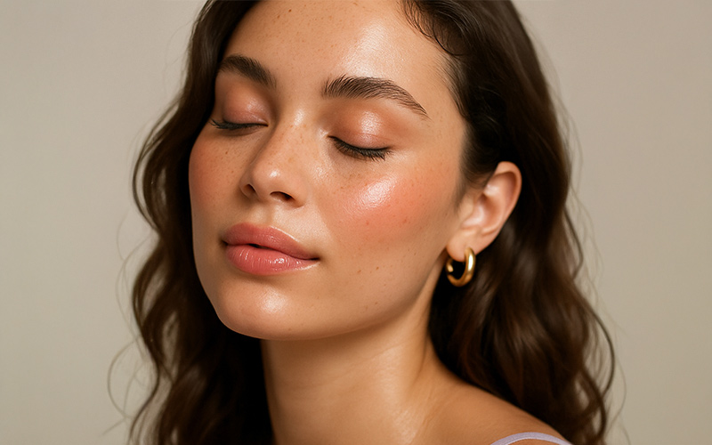 Woman with balanced nasal profile representing improved airflow after functional rhinoplasty in Philadelphia