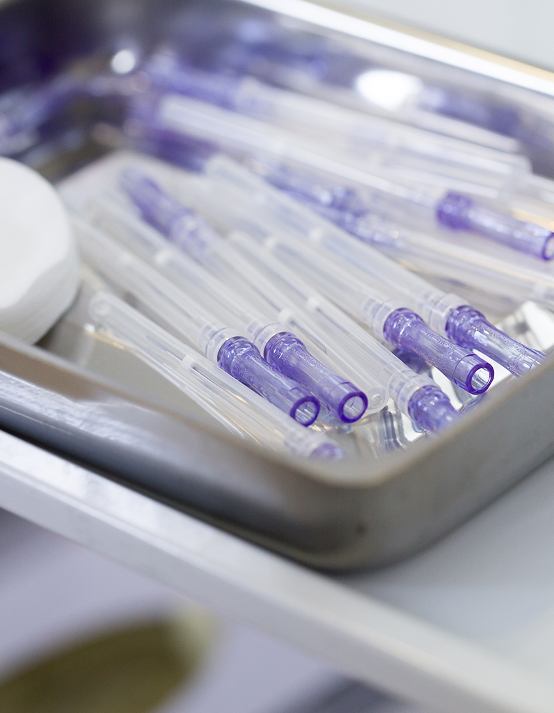 Medical sutures used for Silhouette InstaLift facial lifting procedure.